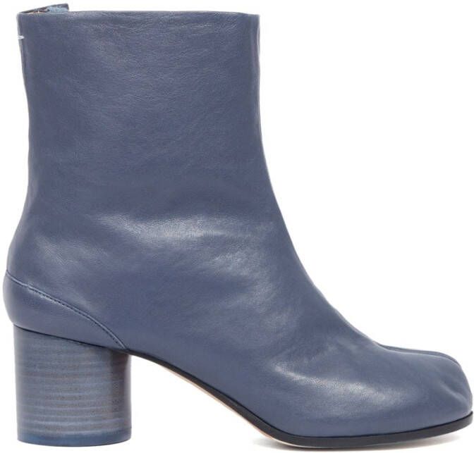 Maison Margiela Tabi 60mm leather ankle boots Blue