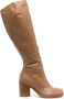 Maison Margiela Tabi 80mm knee-high boots Brown - Thumbnail 1