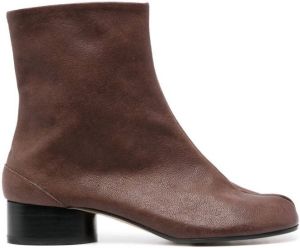 Maison Margiela Tabi ankle low-heel boots Brown