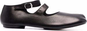 Maison Margiela Tabi ankle-strap ballerina shoes Black