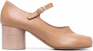 Maison Margiela Tabi ankle-strap pumps Brown