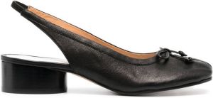 Maison Margiela Tabi bow-detail slingback shoes Black