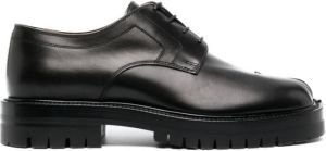 Maison Margiela Tabi lace-up leather loafers Black