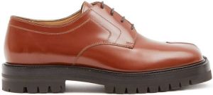 Maison Margiela Tabi lace-up shoes Brown