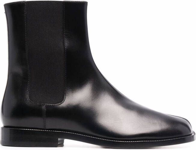 Maison Margiela Tabi leather Chelsea boots Black