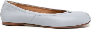 Maison Margiela Tabi leather ballerina shoes Blue