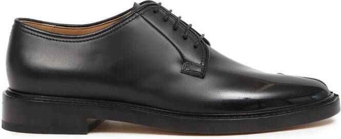 Maison Margiela Tabi lace-up leather shoes Black