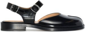 Maison Margiela Tabi leather sandals Black