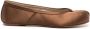 Maison Margiela Tabi satin ballerina shoes Brown - Thumbnail 1