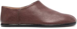 Maison Margiela Tabi split-toe leather loafers Brown