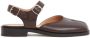 Maison Margiela Tabi ankle-strap leather sandals Brown - Thumbnail 1