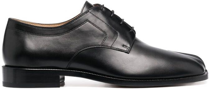 Maison Margiela Tabi leather derby shoes Black