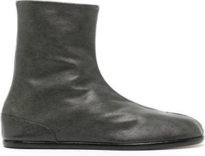 Maison Margiela tabi-toe leather boots Green