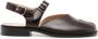 Maison Margiela Tabi-toe leather sandals Brown - Thumbnail 1