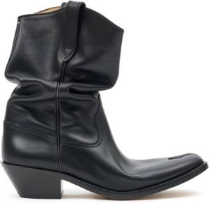 Maison Margiela Tabi Western 55mm leather boots Black