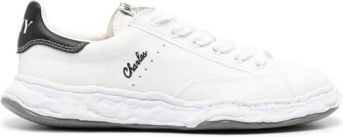 Maison MIHARA YASUHIRO Charles lace-up canvas sneakers White