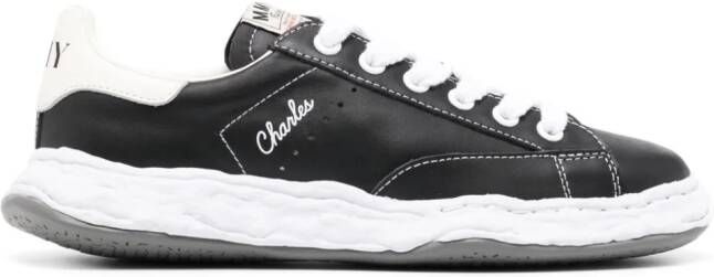 Maison MIHARA YASUHIRO Charles lace-up leather sneakers Black