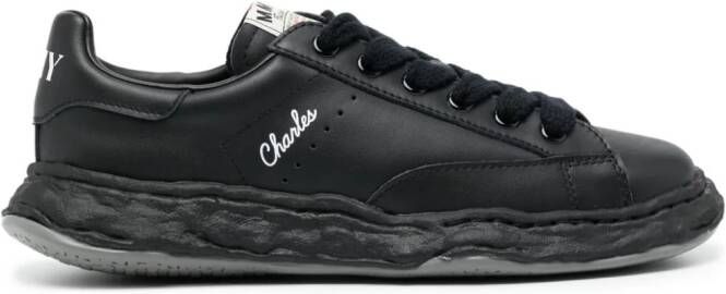 Maison MIHARA YASUHIRO Charles leather sneakers Black