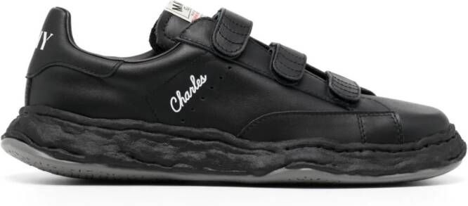 Maison MIHARA YASUHIRO Charles touch-strap leather sneakers Black