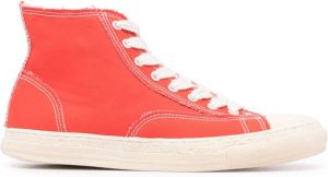 Maison Mihara Yasuhiro General Scale lace-up high-top sneakers Red