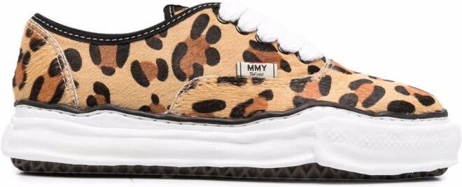 Maison Mihara Yasuhiro leopard-print low-top sneakers Neutrals