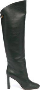 Maison Skorpios Adriana 90mm knee-high boots Green