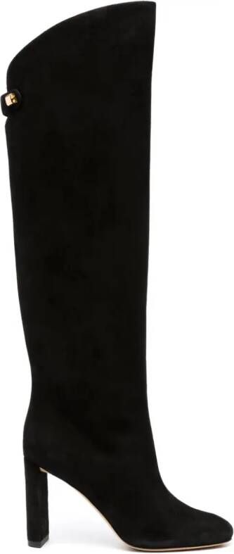 Maison Skorpios Adrianna 90mm knee-high boots Black