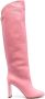 Maison Skorpios clip-fastening 100mm long boots Pink - Thumbnail 1