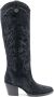 Maje 65mm knee-high suede cowboy boots Blue - Thumbnail 1