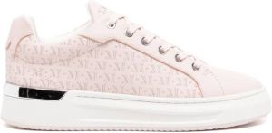 Mallet embroidered-logo low-top sneakers Pink