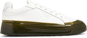 Mallet leather lace-up sneakers White