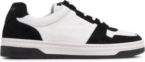 Mallet panelled lace-up sneakers White