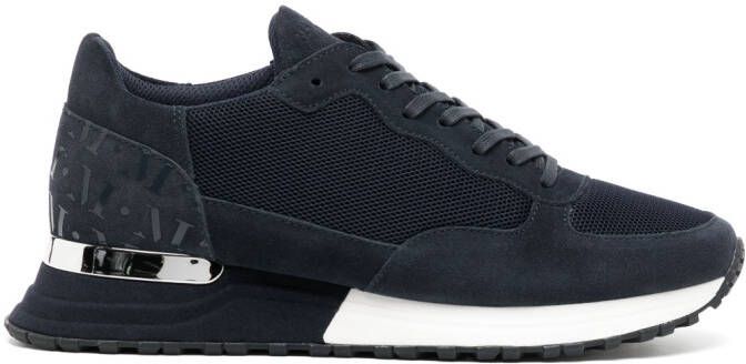 Mallet Popham Black low-top sneakers Blue