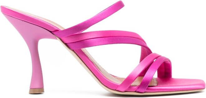 Malone Souliers 100mm sculpted heel sandals Pink