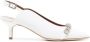 Malone Souliers 50mm kitten-heel crystal-embellished pumps White - Thumbnail 1