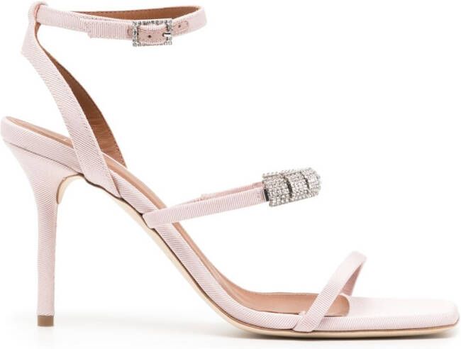 Malone Souliers 70mm crystal-embellished sandals Pink