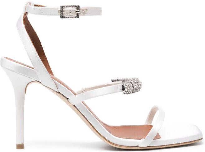 Malone Souliers 70mm crystal-embellished sandals White