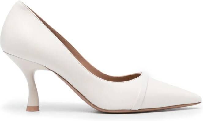 Malone Souliers 75mm leather pumps White