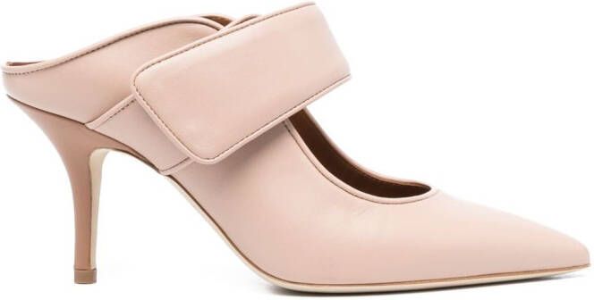 Malone Souliers 90mm leather mules Neutrals