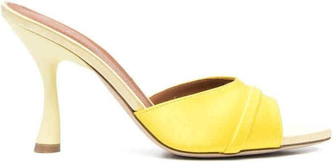 Malone Souliers 95mm sculpted heeled mules Yellow