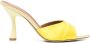 Malone Souliers 95mm sculpted heeled mules Yellow - Thumbnail 1