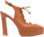 Malone Souliers Alessandra 130mm leather pumps Brown - Thumbnail 1