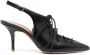 Malone Souliers Alessandra 90mm lace-up fastening pumps Black - Thumbnail 1