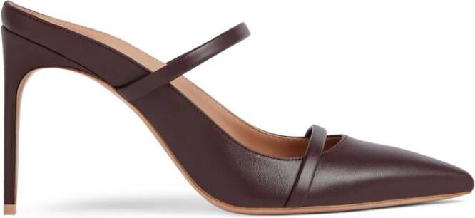 Malone Souliers Aurora 90mm leather mules Brown