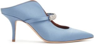 Malone Souliers Bella 70mm crystal-embellished mules Blue