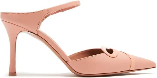 Malone Souliers Bonnie 90mm leather mules Pink