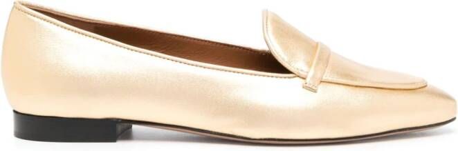 Malone Souliers Bruni metallic leather loafers Gold