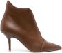 Malone Souliers Cora 70mm leather boots Brown - Thumbnail 1