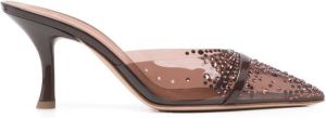 Malone Souliers crystal-embellished 80mm leather mules Brown