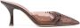Malone Souliers crystal-embellished 80mm leather mules Brown - Thumbnail 1